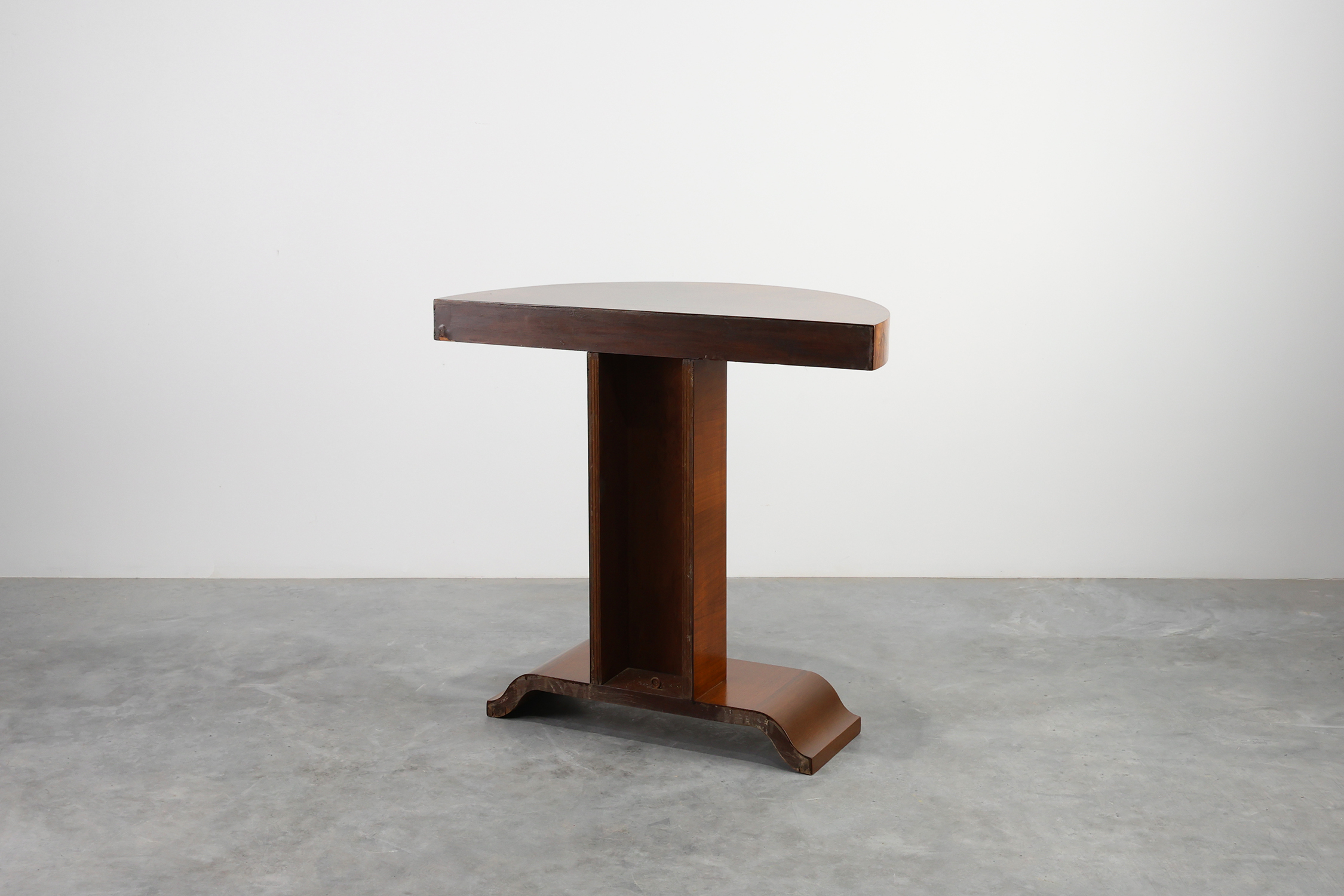 Art Deco Console Table in Walnut Veneer, France 1920sthumbnail